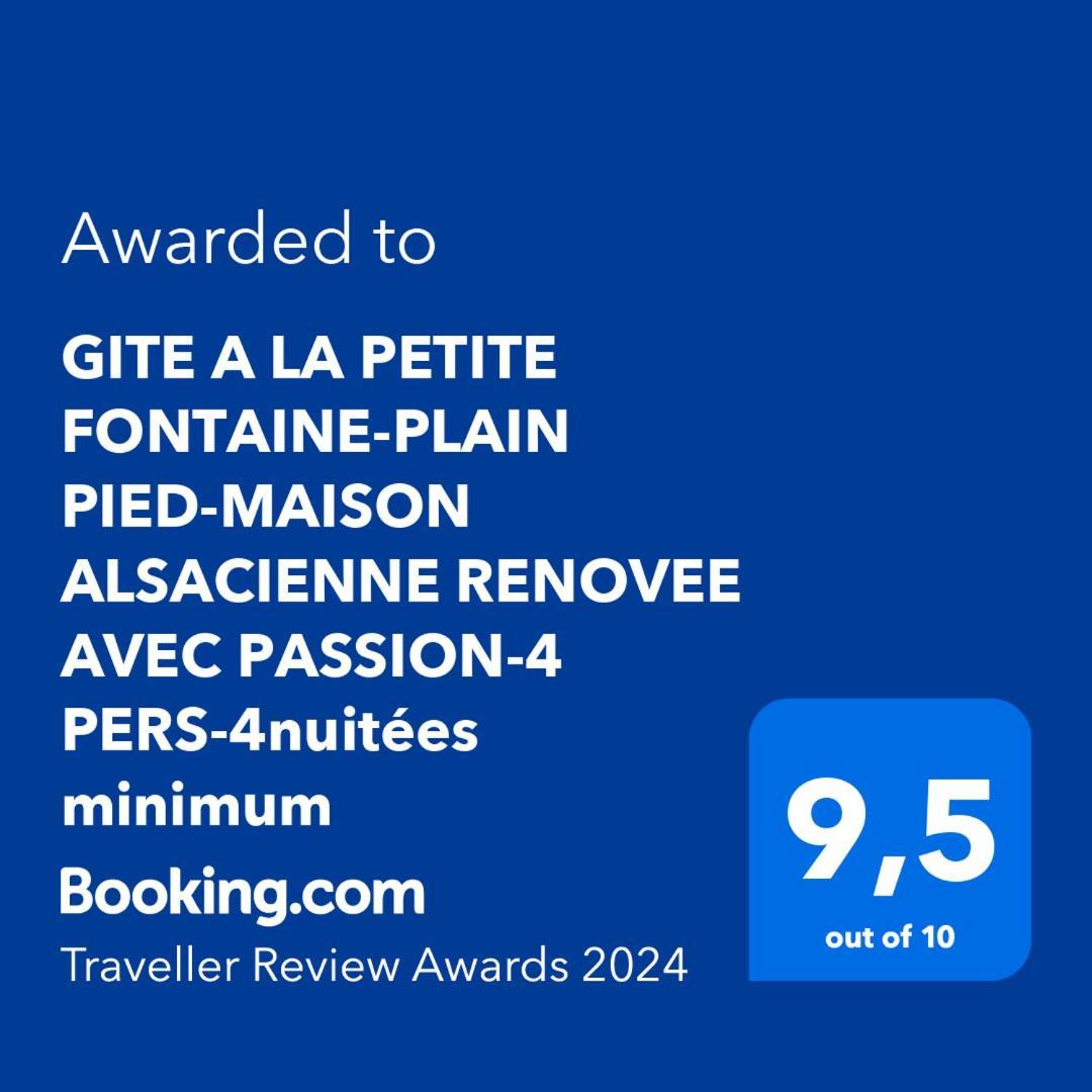 Gite A La Petite Fontaine-Plain Pied-Maison Alsacienne Renovee Avec Passion-4 Pers-4Nuitees Minimum Langensoultzbach Oda fotoğraf
